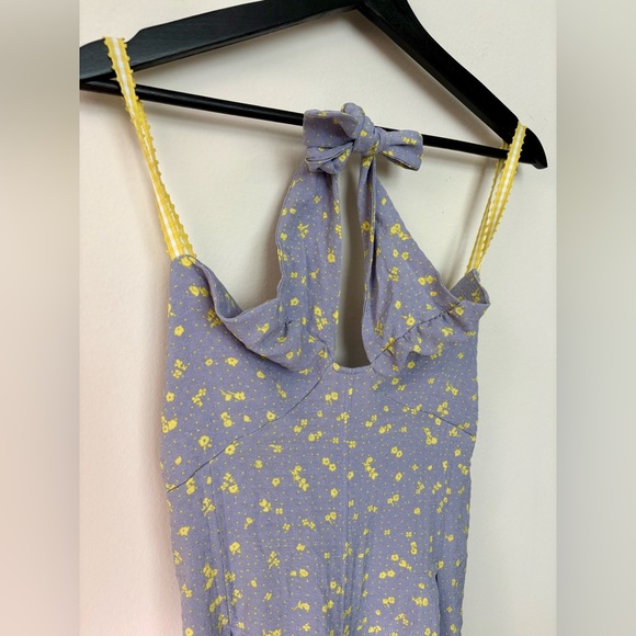 NWT Free People Coming Home Wide Leg Floral Jumpsuit Size XS Sku#197 - Picture 3 of 10